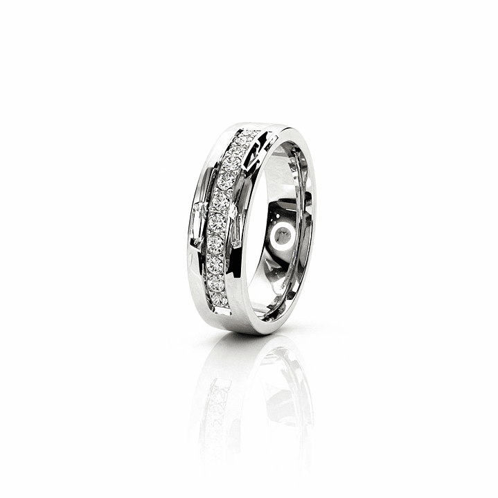 Anel Bellagio Prateado 1