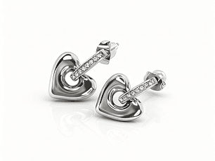 Brinco Cupid Prateado