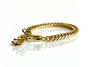 Pulseira Anchor Dourada Masculina