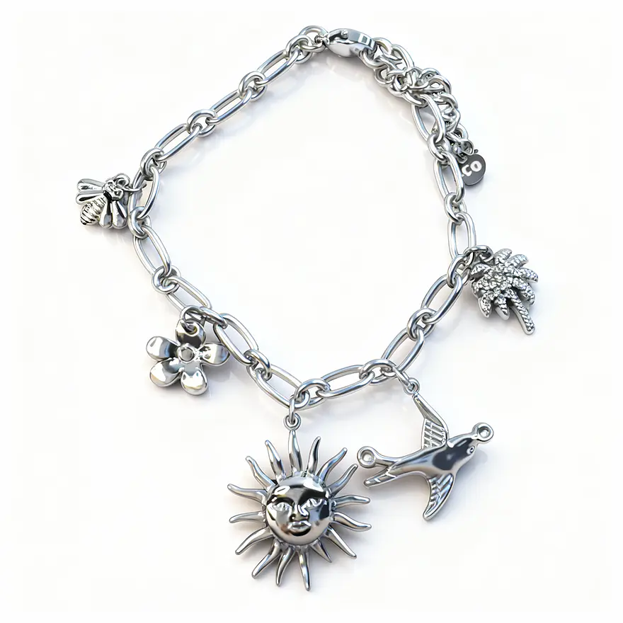 Pulseira Solar Prateada 1