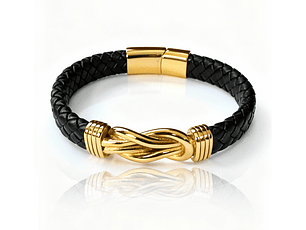Pulseira Vínculo Dourado Masculina