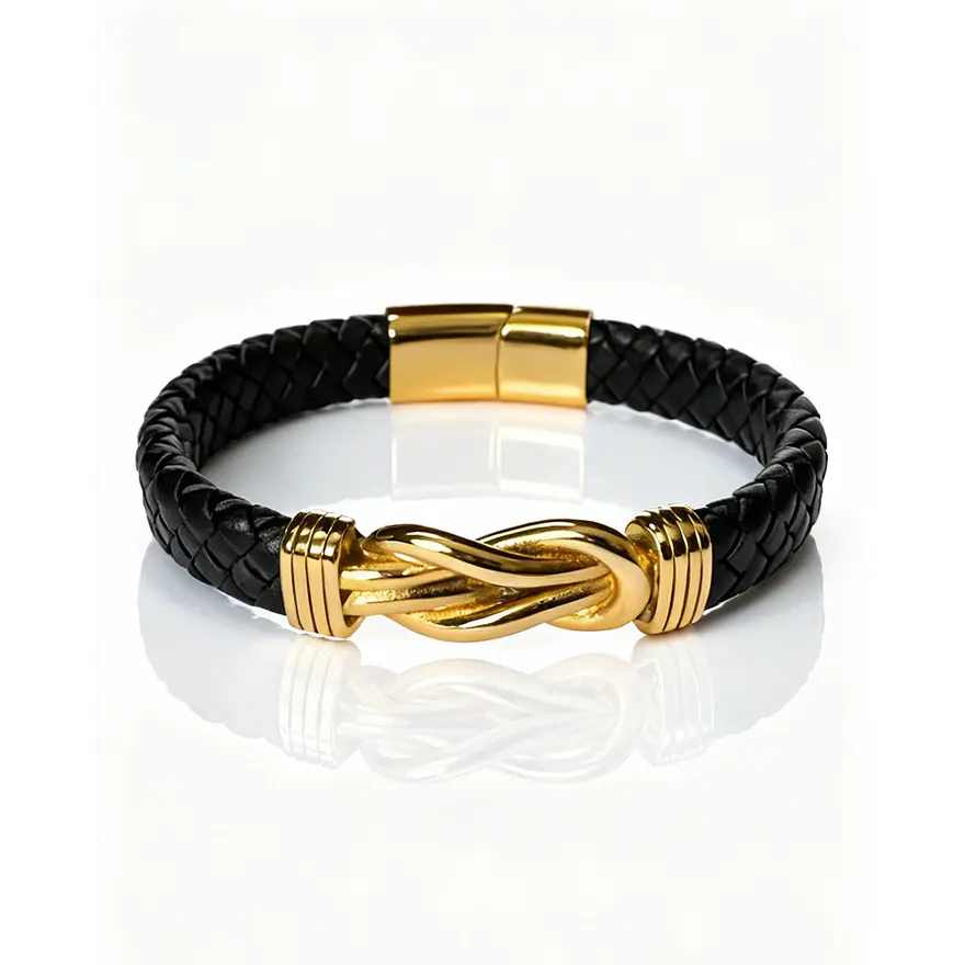 Pulseira Vínculo Dourado Masculina 3