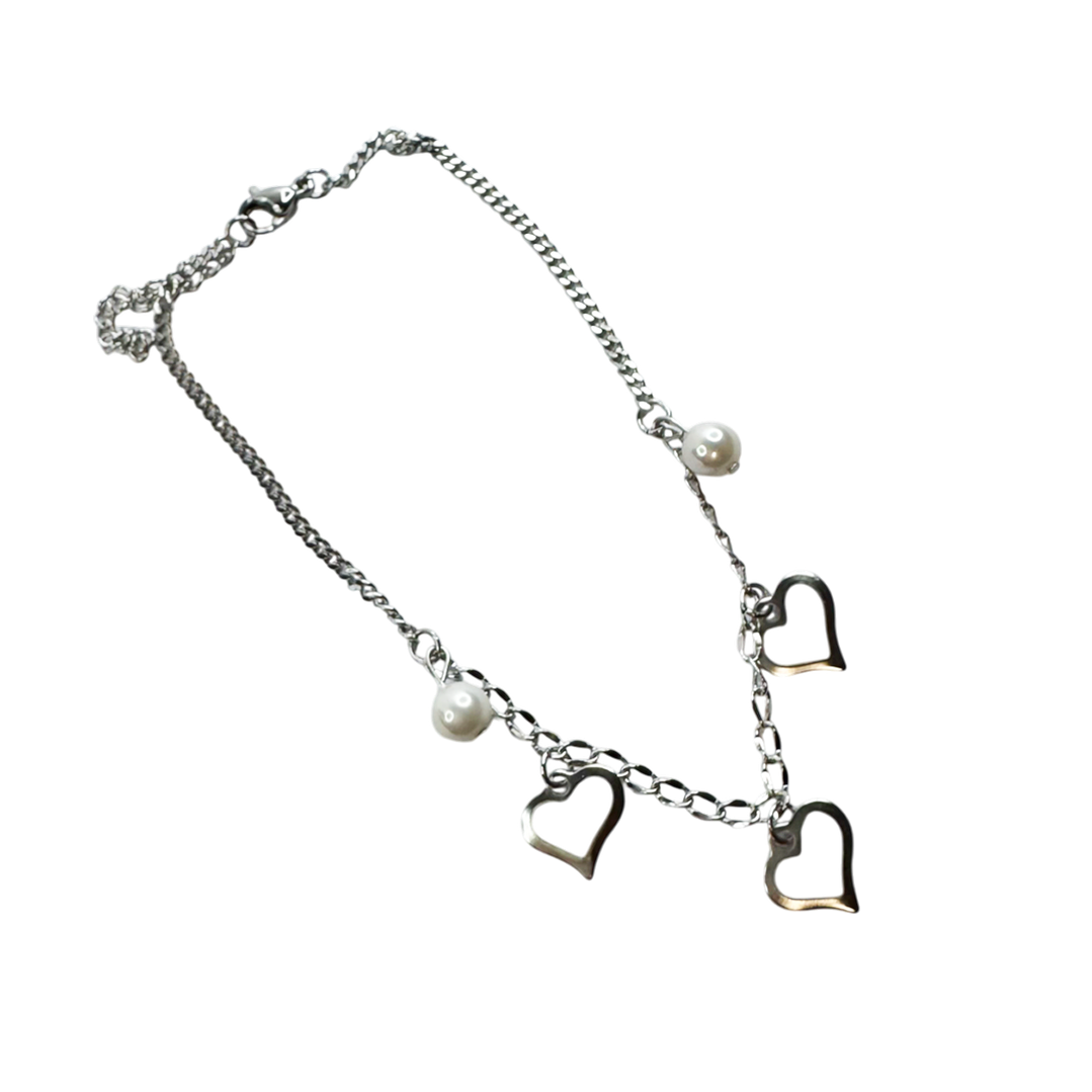 Tornozeleira Avelle Prateada 2