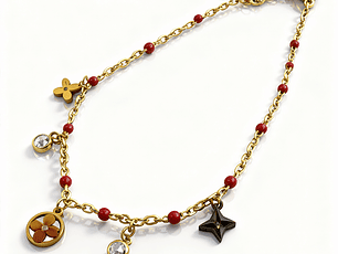 Tornozeleira Aylin Dourada