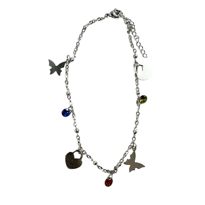 Tornozeleira Elenya Prateada 2