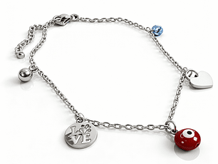 Tornozeleira Mood Prateada