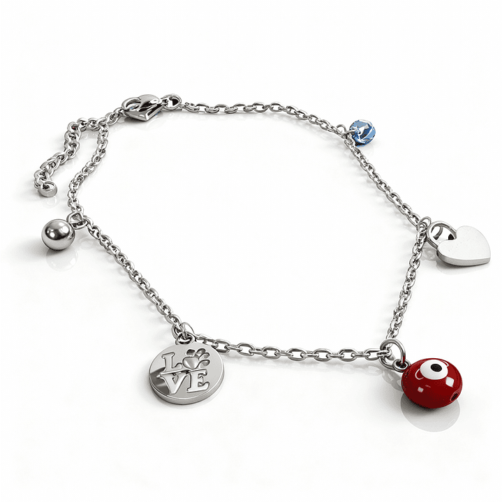 Tornozeleira Mood Prateada 1