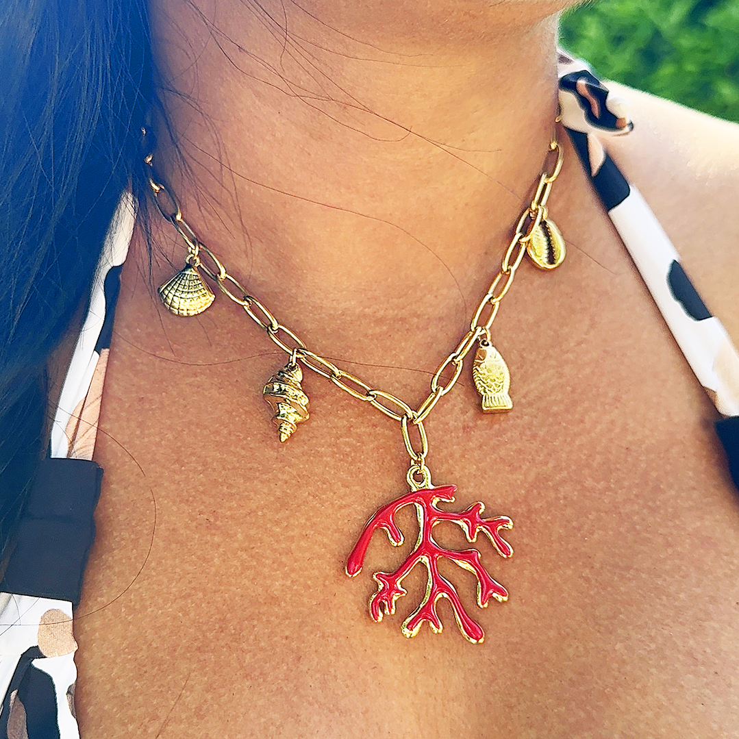 Colar Coral Encanto 2