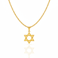 Colar Estrela de Davi Dourado Masculino - Thumbnail 1