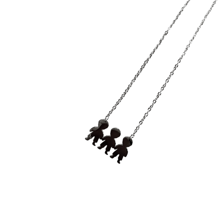 Colar Laços Prateado 2