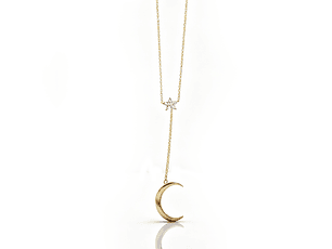 Colar Lunara Dourado