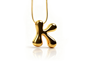 Colar Pingente Letras