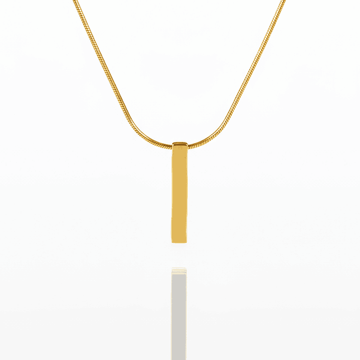 Colar Ponto Dourado Masculino 1