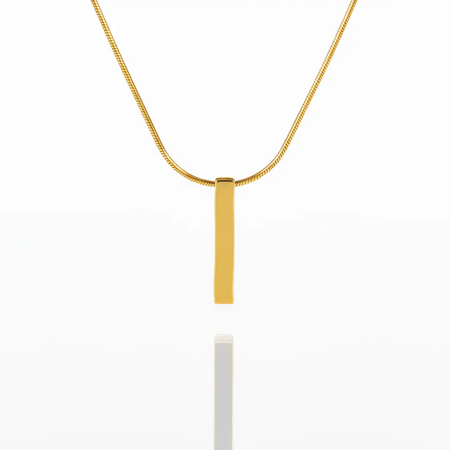 Colar Ponto Dourado Masculino 1