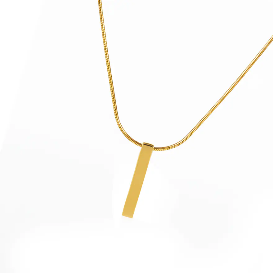 Colar Ponto Dourado Masculino 2