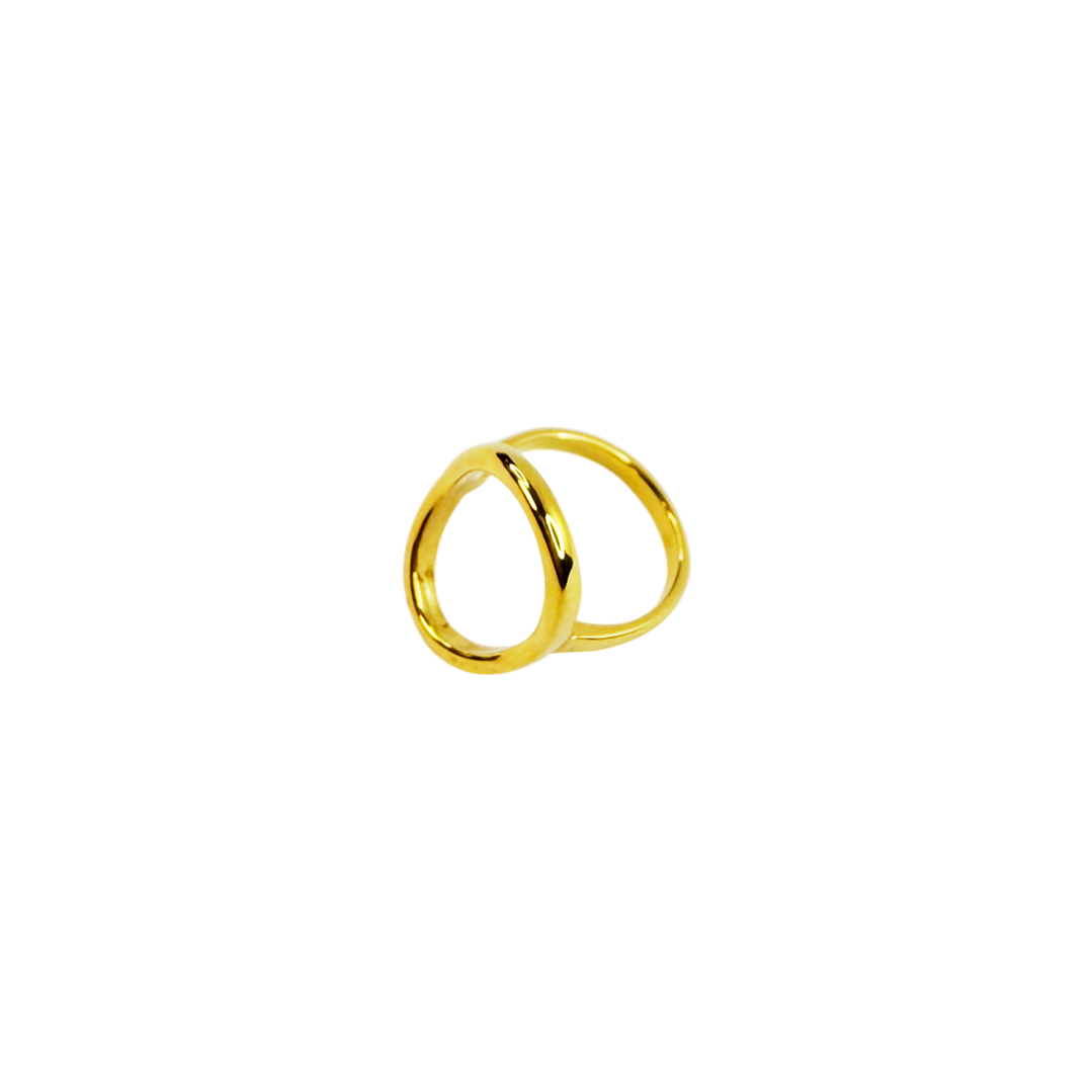 Anel Essence Dourado 3