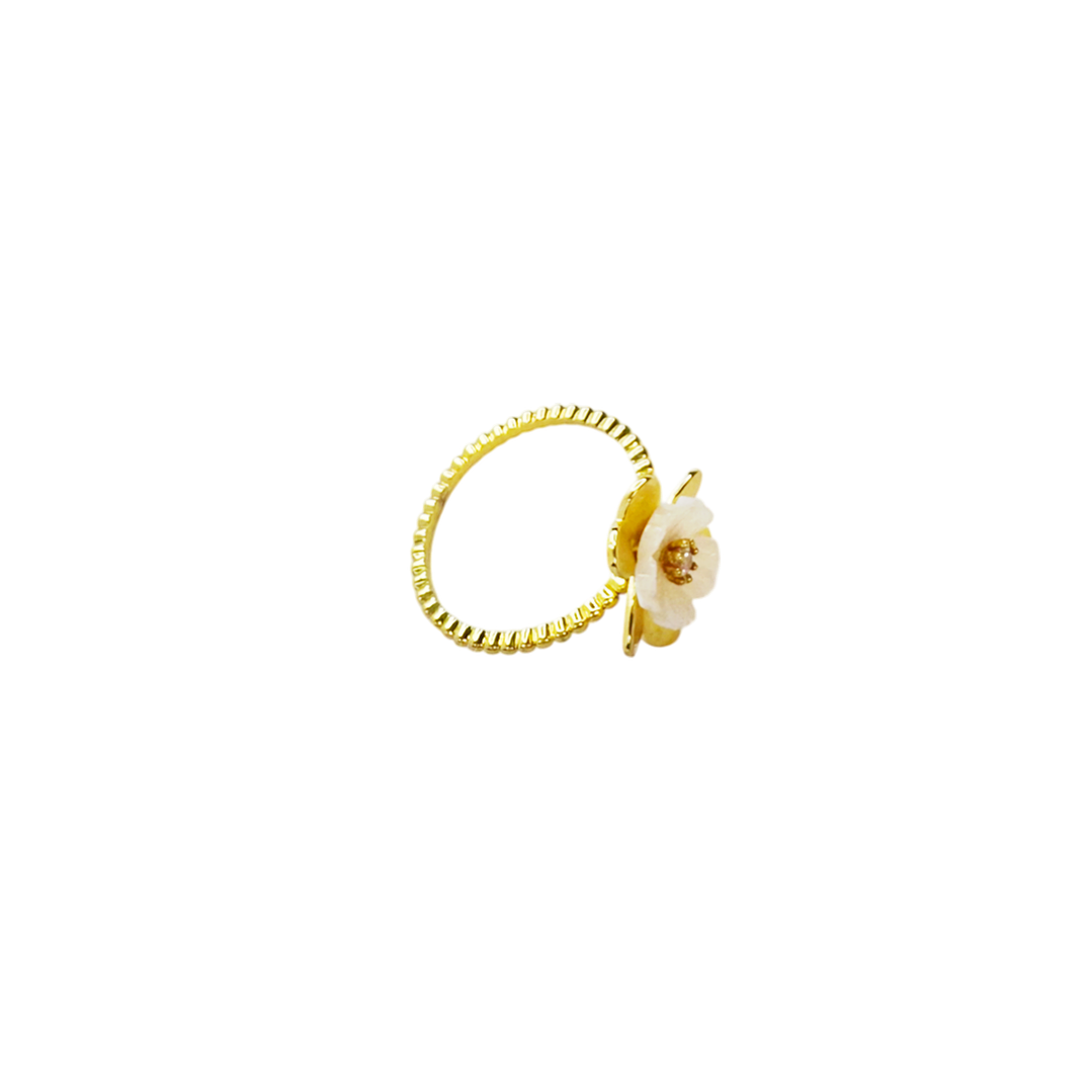 Anel Fiora Dourado 3