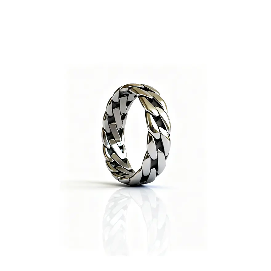 Anel Forge Prateado Masculino 1