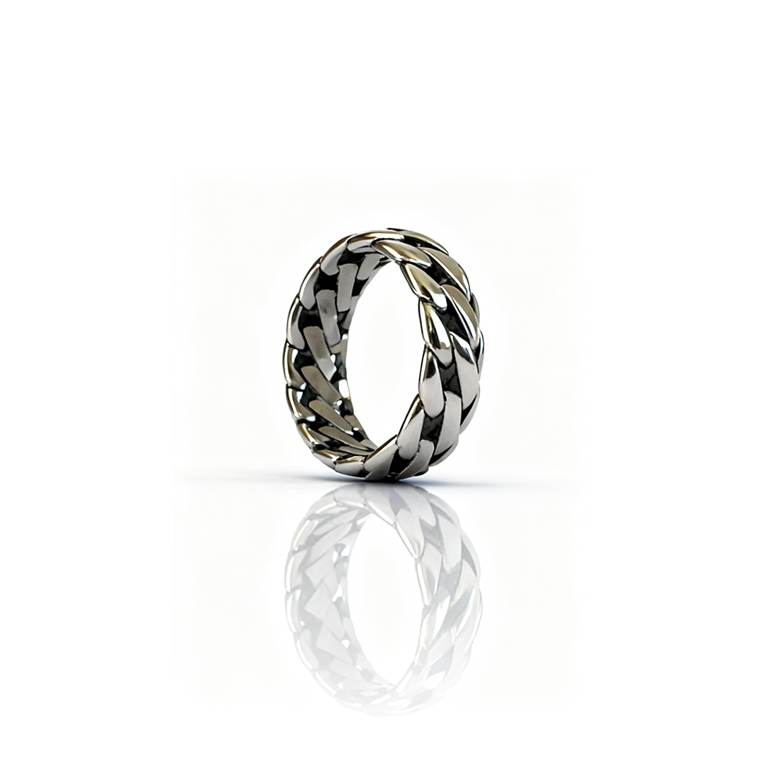 Anel Forge Prateado Masculino 2