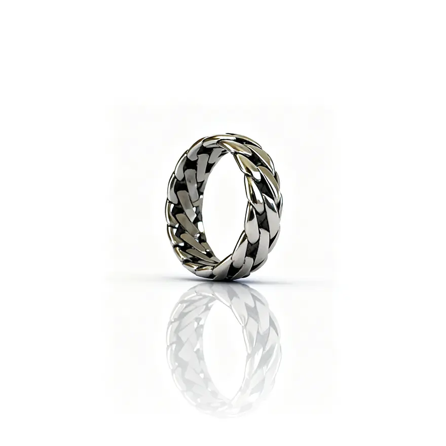 Anel Forge Prateado Masculino 2