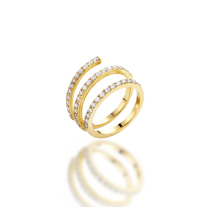 Anel Trilhas Dourado 1