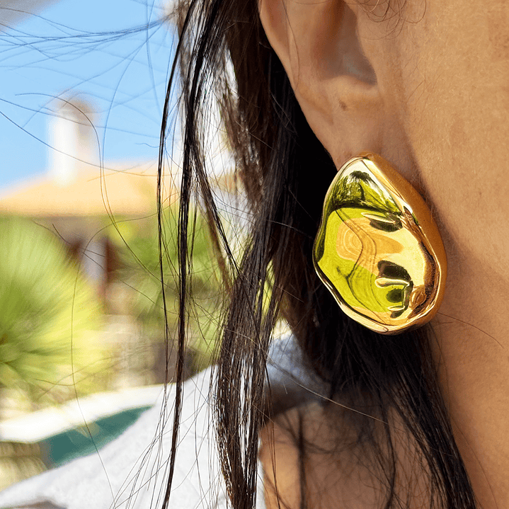 Brinco Liquid Dourado 3