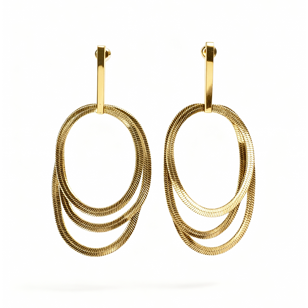 Brinco Três Lumes Dourado 1