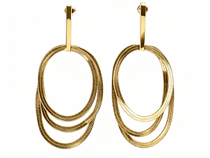 Brinco Três Lumes Dourado