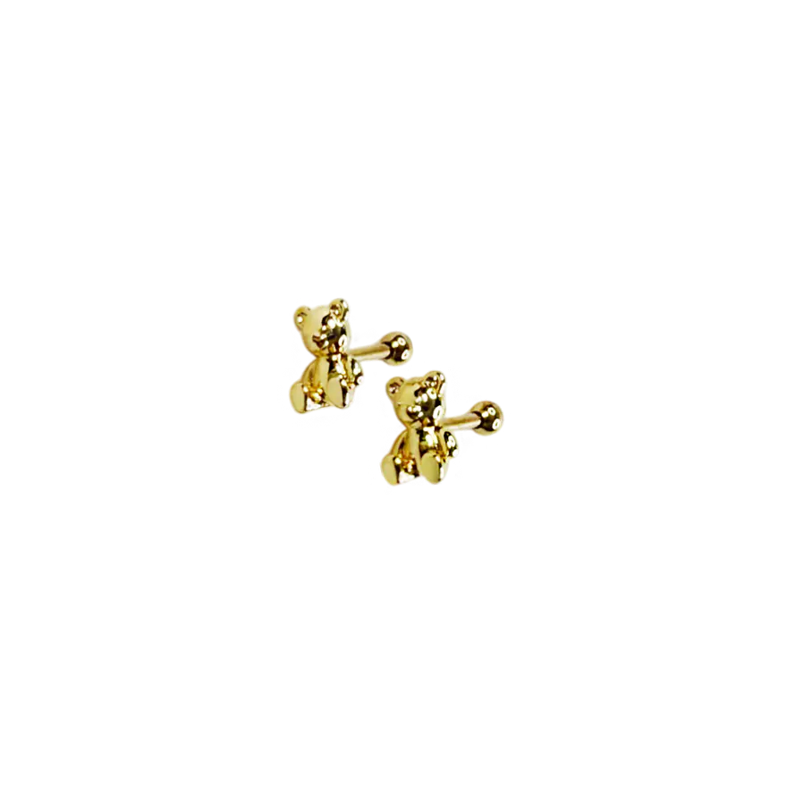 Brinco Ursinho Dourado 1