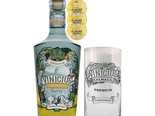 Vinicius Cachaça Premium + Copo Exclusivo / BallaVantagem Pack 