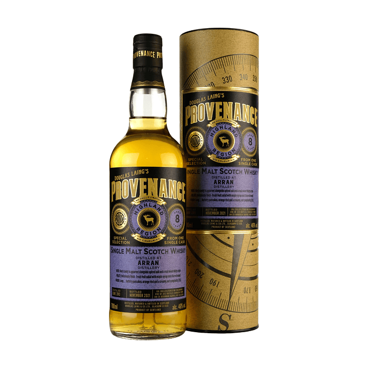 Provenance Arran 8 Year Old Single Malt Whisky Bourbon Finish 2013 1