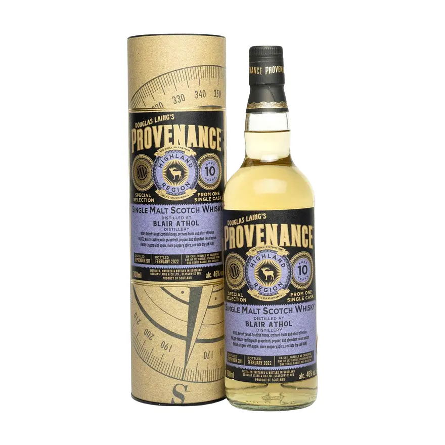 Provenance Blair Athol 10 Year Old Single Malt Whisky 2011  1