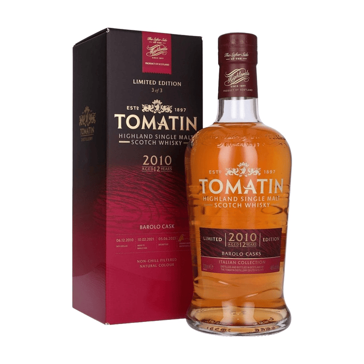 Tomatin 12 Year Old Italian Collection Barolo Cask  1