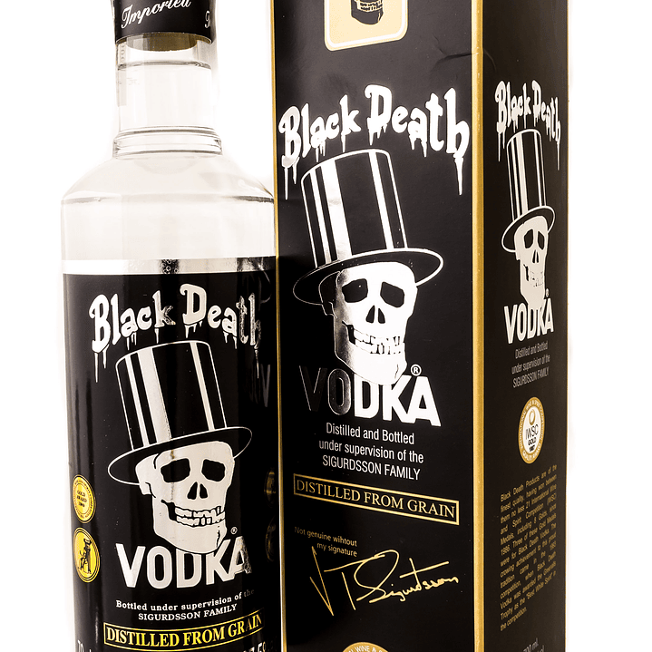 Black Death Vodka + Estojo 1