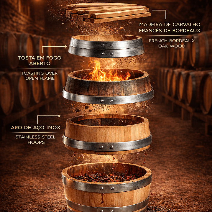 Barril de Carvalho Francês -  Novo, usado ou reformado - Exclusivamente mediante contacto 2