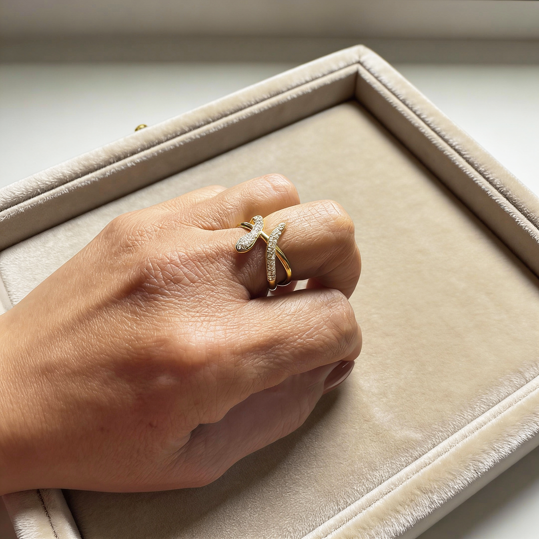 Anel Avine Dourado 3