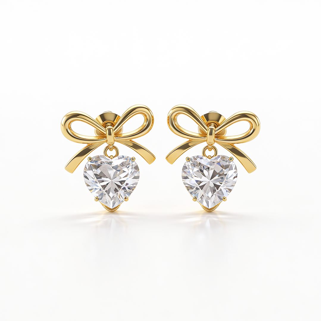 Brinco Fiorella Zircónia Dourado 2