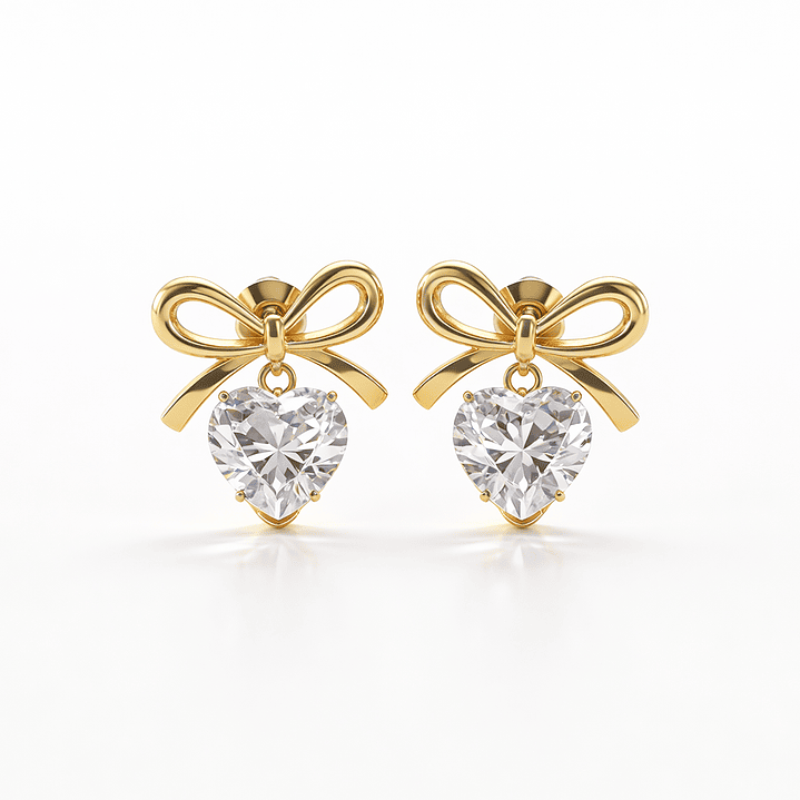 Brinco Fiorella Zircónia Dourado 2