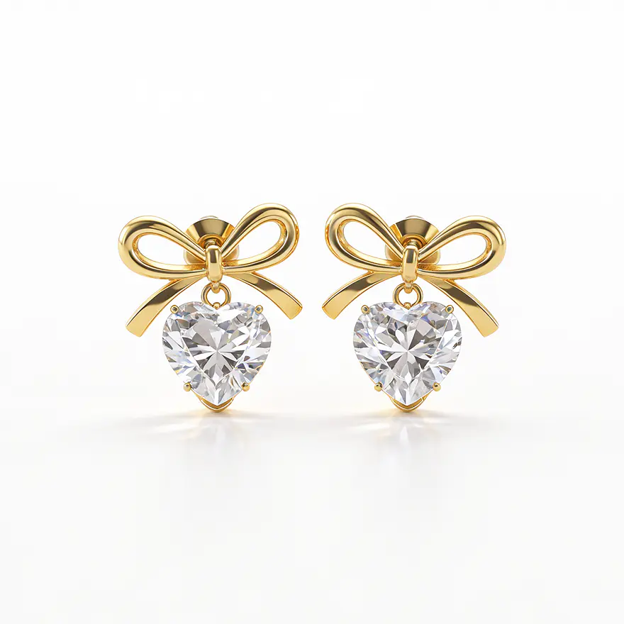 Brinco Fiorella Zircónia Dourado 2