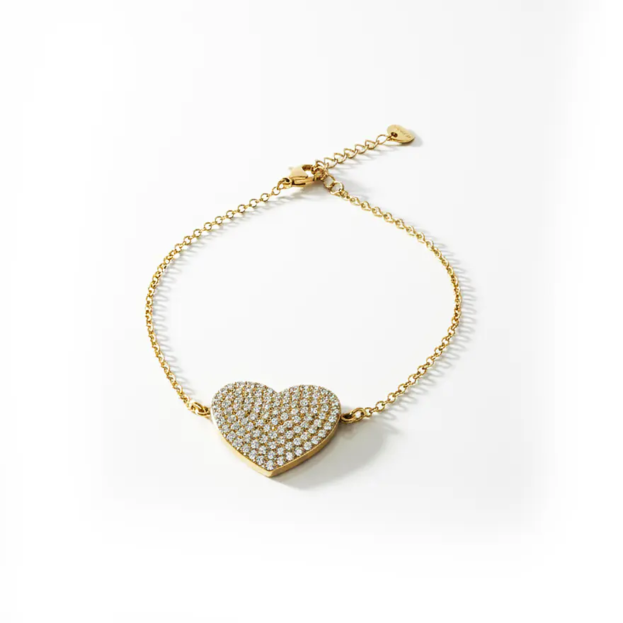 Amaline Zircónias Dourado - Conjunto 3