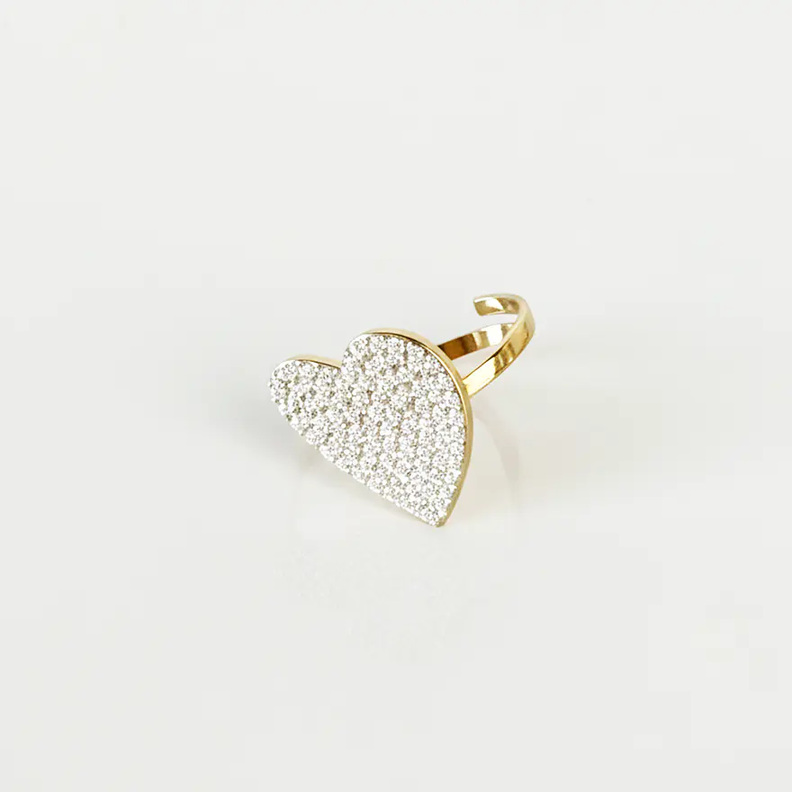 Amaline Zircónias Dourado - Conjunto 4