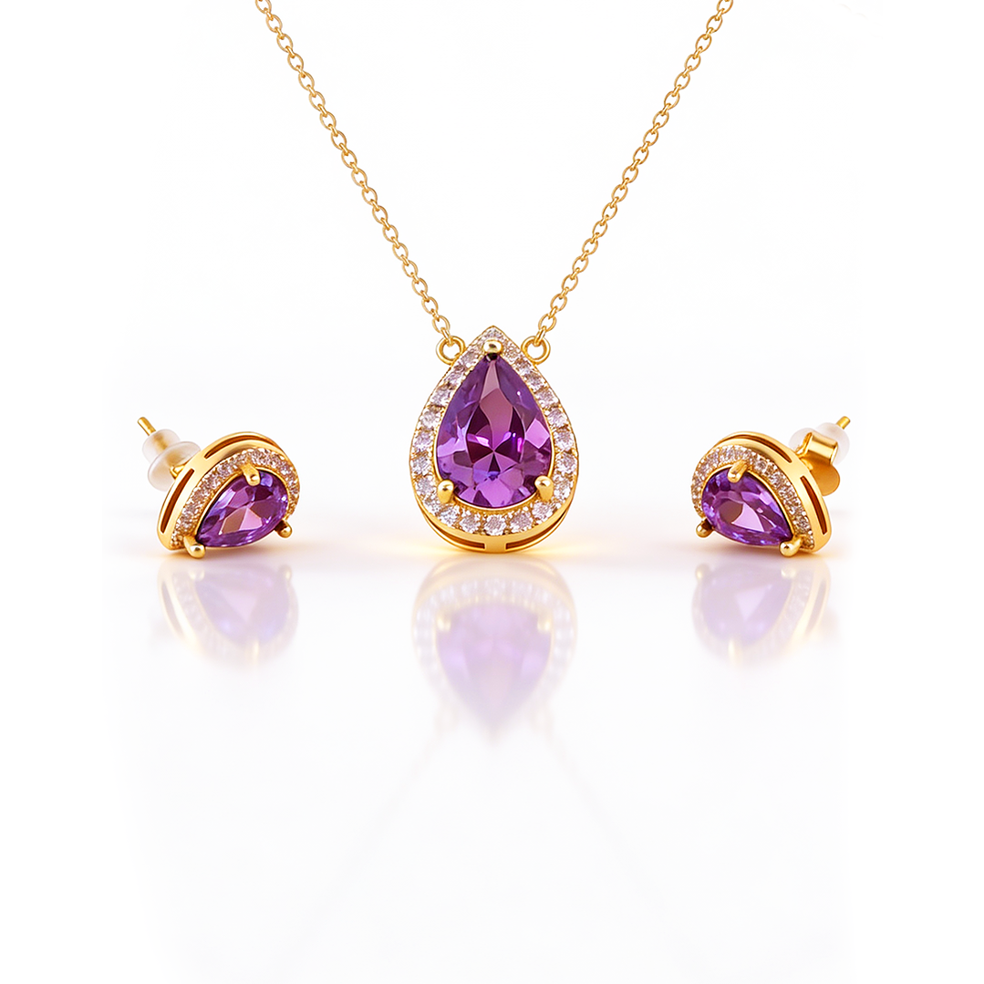 Violette Banho Ouro 18K - Conjunto  1