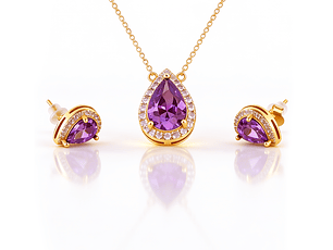Violette Banho Ouro 18K - Conjunto 