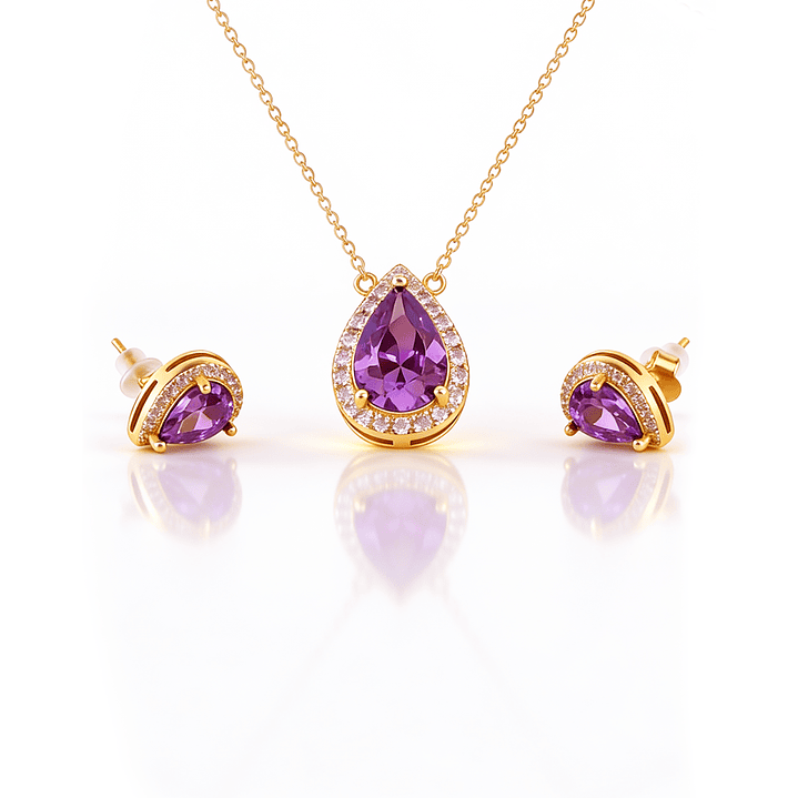 Violette Banho Ouro 18K - Conjunto  1
