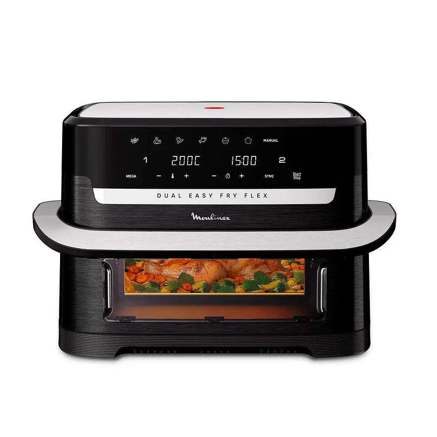 FRITADEIRA SEM ÓLEO MOULINEX DUAL EASY FRY FLEX EZ9228F0 2