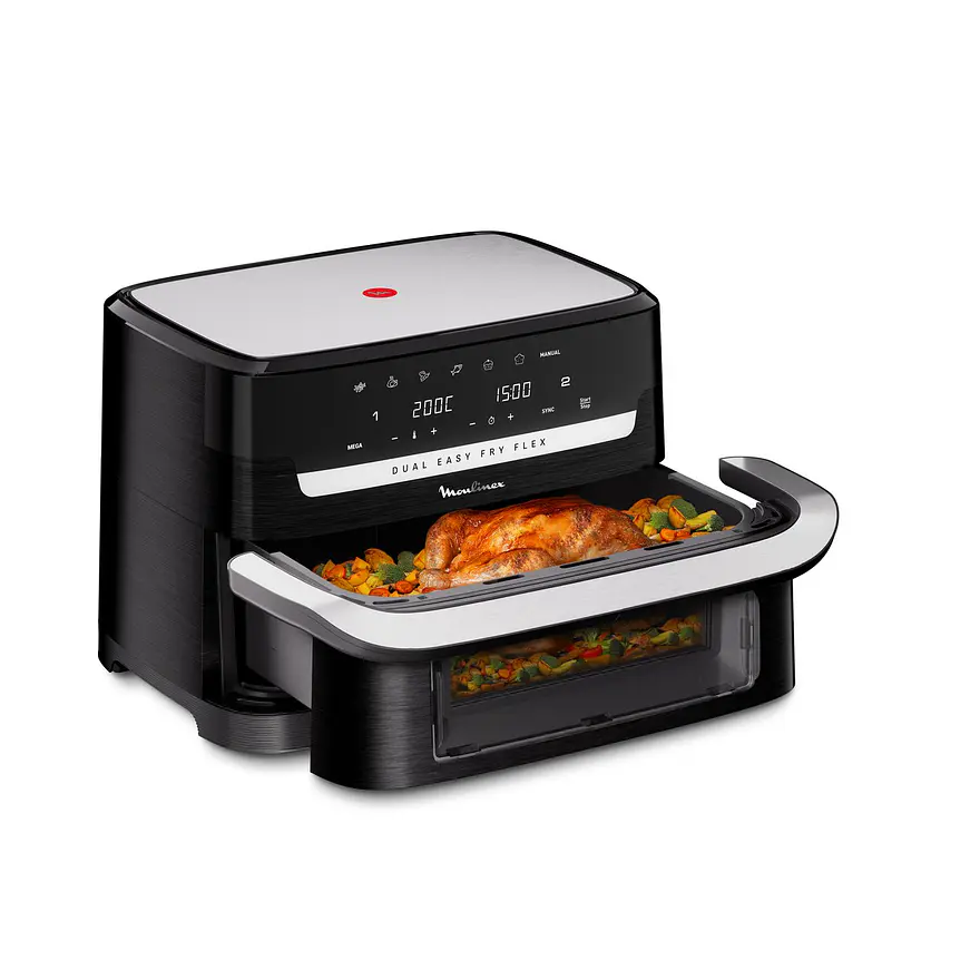 FRITADEIRA SEM ÓLEO MOULINEX DUAL EASY FRY FLEX EZ9228F0 3