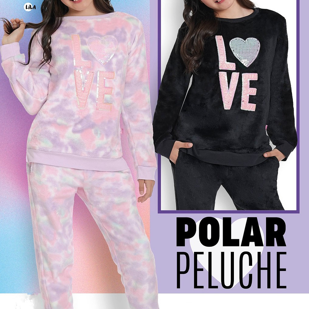 Pijama juvenil polar Peluche
