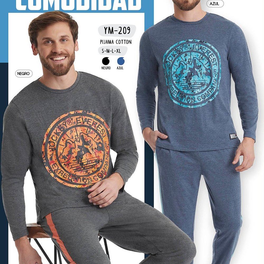 pijama hombre algodón  estampado