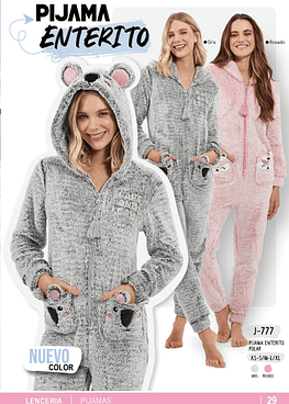 Pijama mujer enterito
