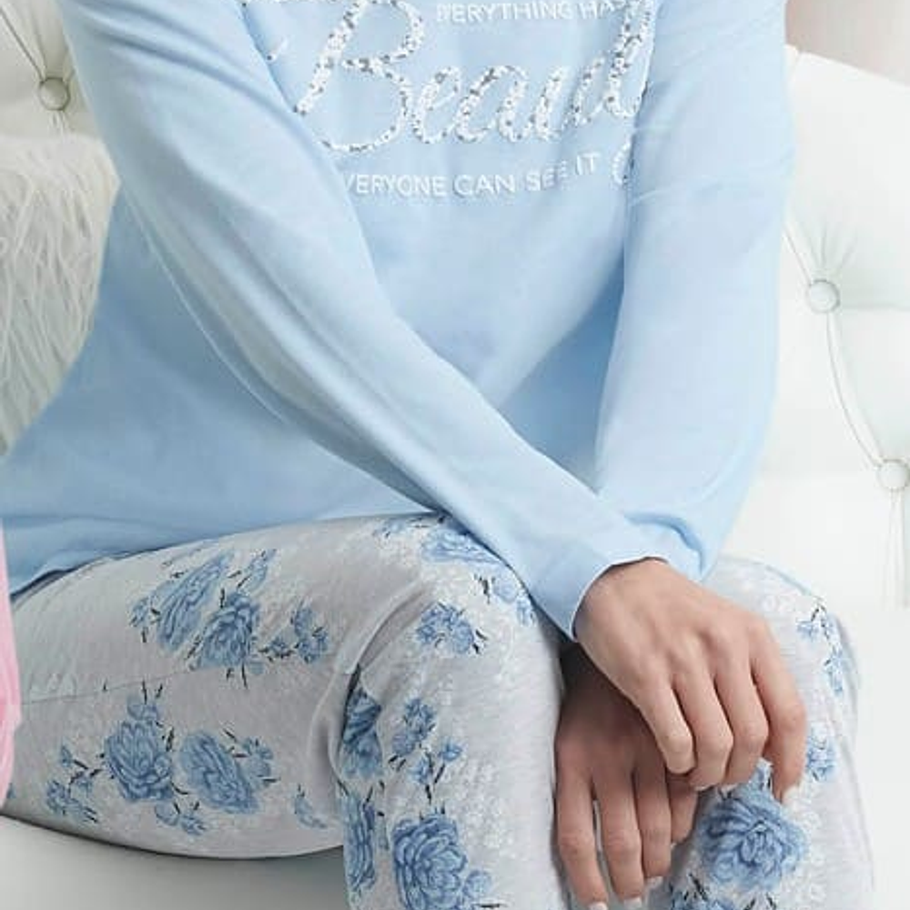 Pijama mujer Algodón estampado Beauty